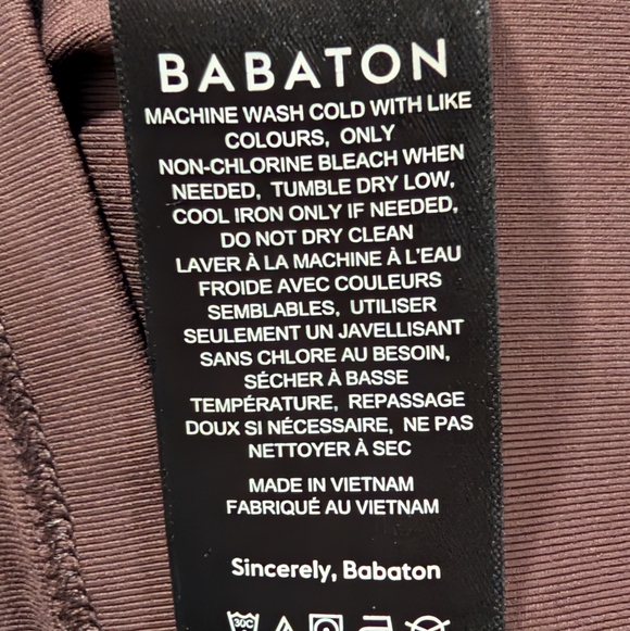 Aritzia Babaton Contour Square Neck Midi dress, Brown - Picture 6 of 7